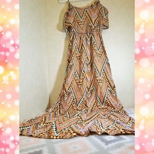 H&M Maxi Dress in Tribal Print